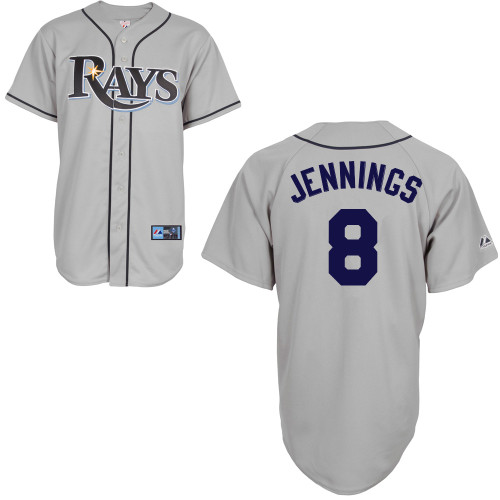 Desmond Jennings #8 mlb Jersey-Tampa Bay Rays Women's Authentic Road Gray Cool Base Baseball Jersey